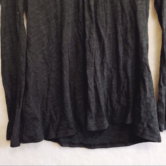 Saturday Sunday Dark Gray Long Turtleneck Top - Picture 2 of 7